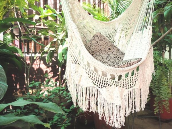Silla Hamaca de Algodón - Parra Boho (Desmechada) - Hamanica - Imagen 5