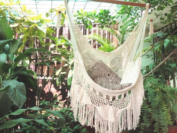 Silla Hamaca de Algodón - Parra Boho (Desmechada) - Hamanica - Imagen 4