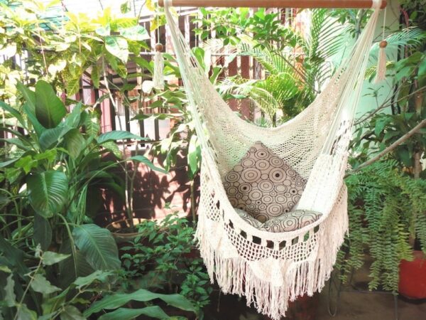 Silla Hamaca de Algodón - Parra Boho (Desmechada) - Hamanica - Imagen 3