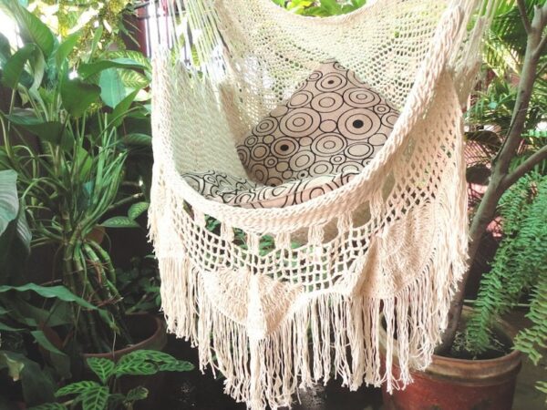 Silla Hamaca de Algodón - Parra Boho (Desmechada) - Hamanica - Imagen 2