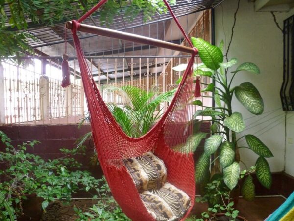 Silla Hamaca Artesanal de Algodón - Diseño Simple (Sin Parra) - Hamanica - Imagen 3
