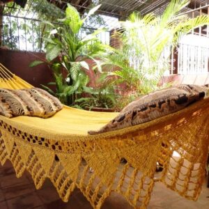 Hamaca Doble Artesanal de Algodón – Parra Triangular – Hamanica