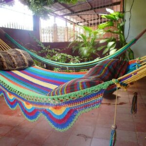 Hamaca Doble Multicolor - Parra Sencilla - Hamanica | 100% Algodón Artesanal